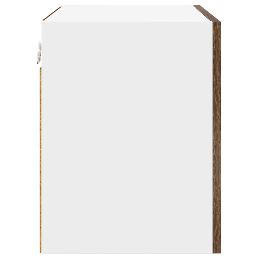 Hængeskab Riga Røget Eg og Hvid 50 x 31 x 40 cm Konstrueret træ