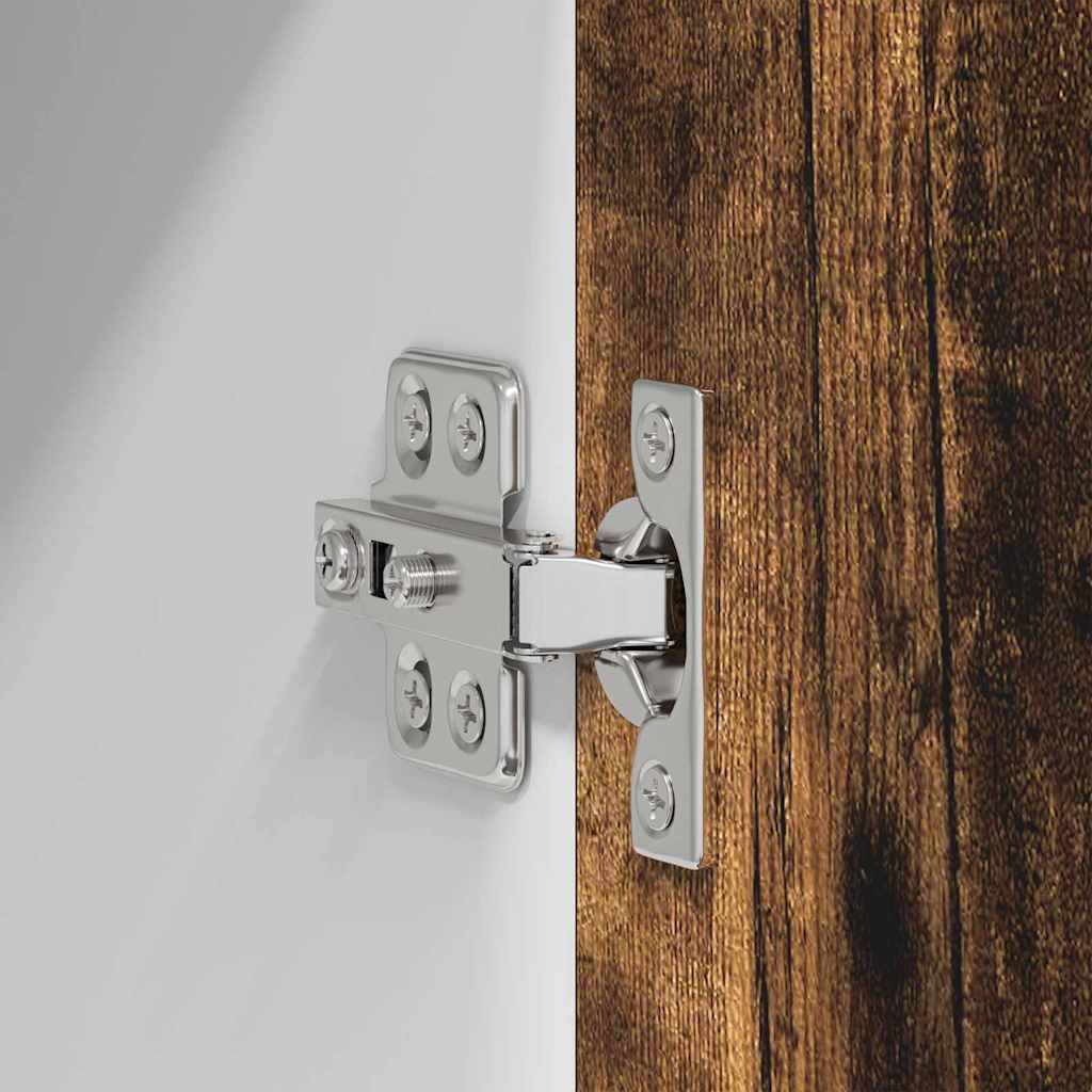 Hængeskab med dør Riga 2 pcs Røget Eg og Hvid 50 x 31 x 40 cm