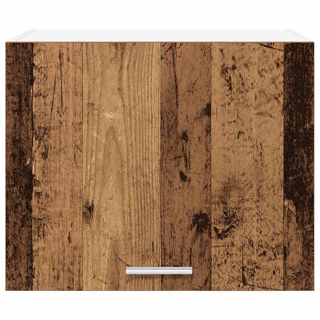 Hængeskab Riga 2 pcs Gammelt træ og Hvid 50 x 31 x 40 cm