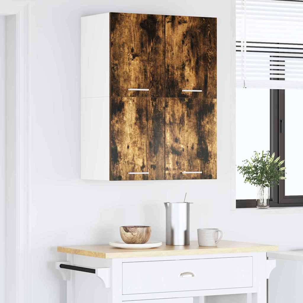 Hængeskab med dør Riga 2 pcs Røget Eg og Hvid 60 x 31 x 40 cm