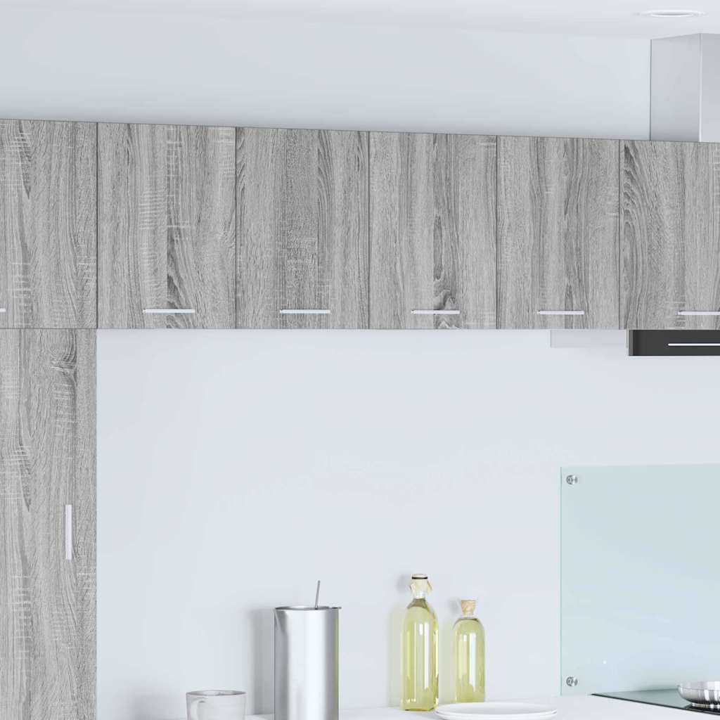 Hængeskab med dør Riga Grå Sonoma og Hvid 60 x 31 x 40 cm