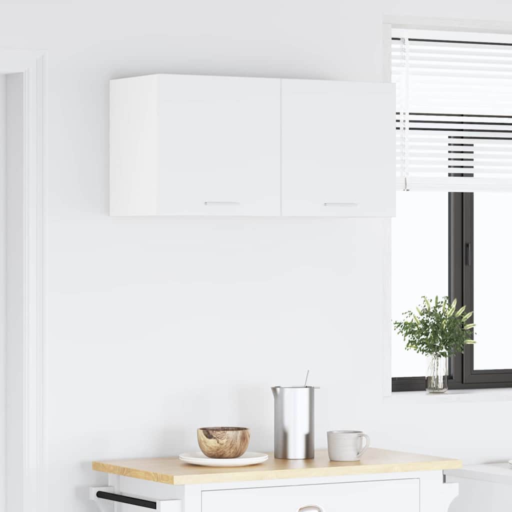 Hængeskab med dør Riga Hvid 80 x 31 x 40 cm Konstrueret træ