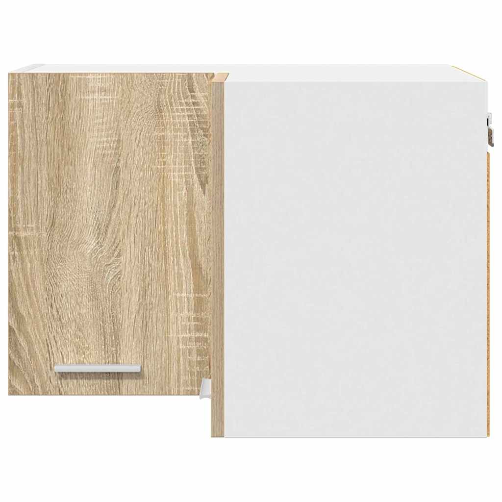 Hængeskab med opbevaring Riga Sonoma Eg og Hvid 57 x 57 x 40 cm