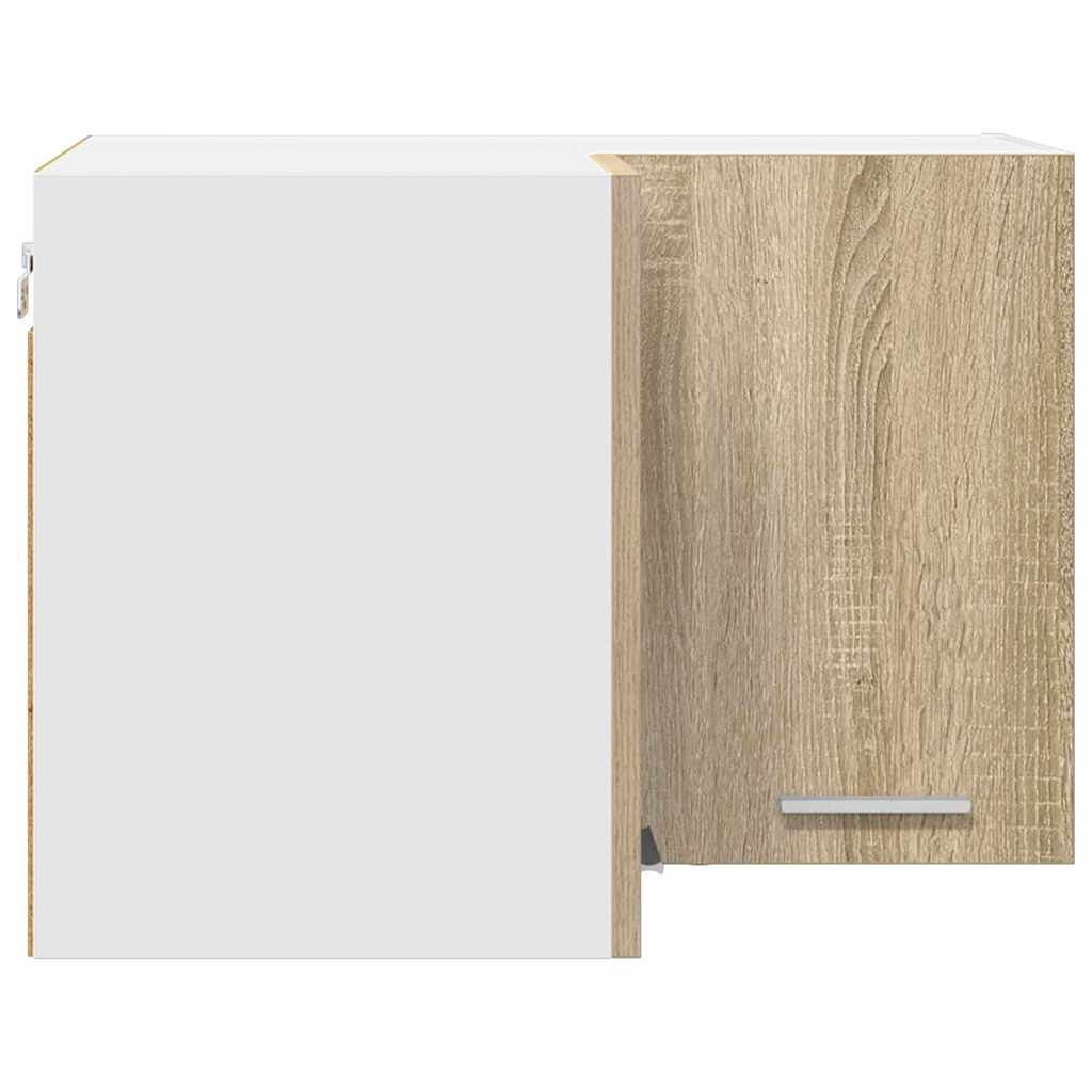 Hængeskab med opbevaring Riga Sonoma Eg og Hvid 57 x 57 x 40 cm