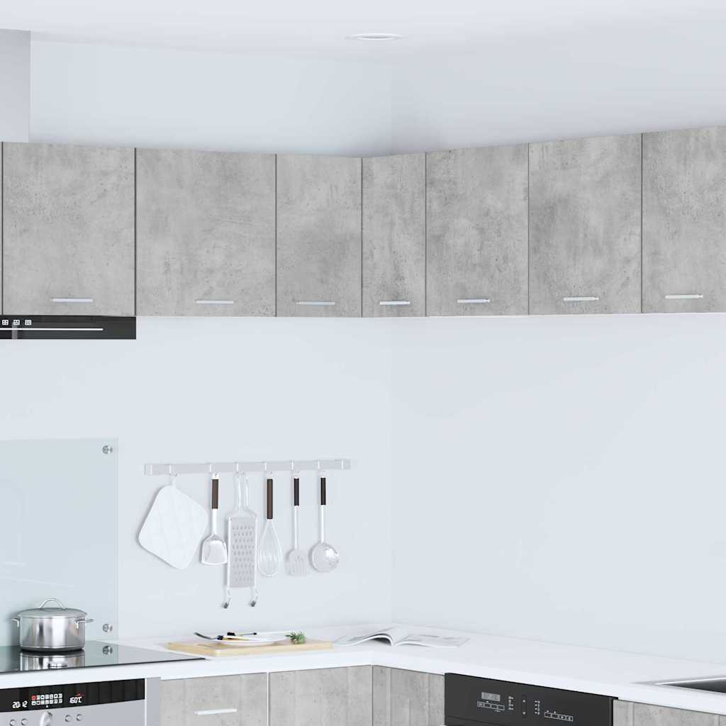 Hængeskab med opbevaring Riga Beton grå og hvid 57 x 57 x 40 cm