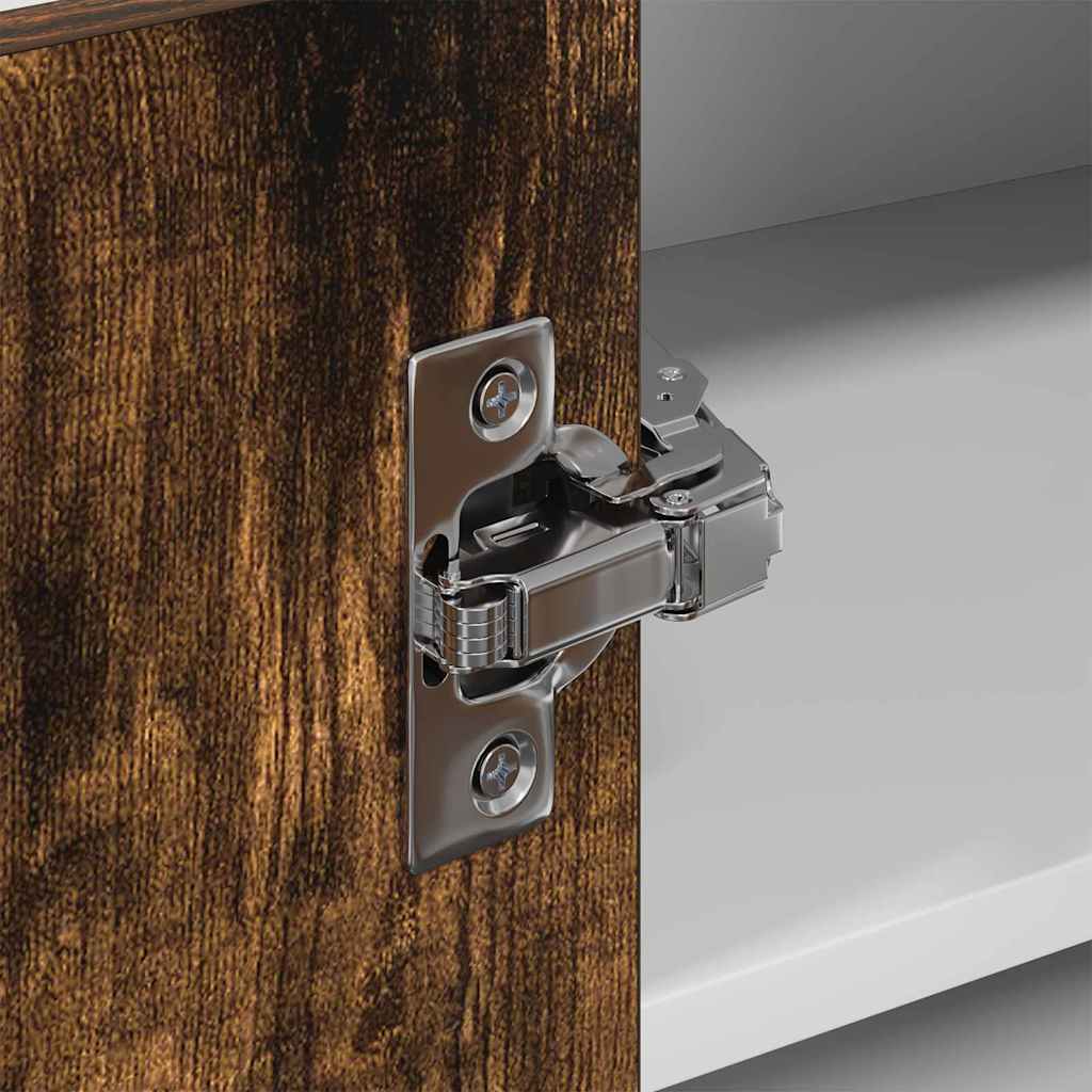 Hængeskab Riga Røget Eg og Hvid 57 x 57 x 40 cm Konstrueret træ