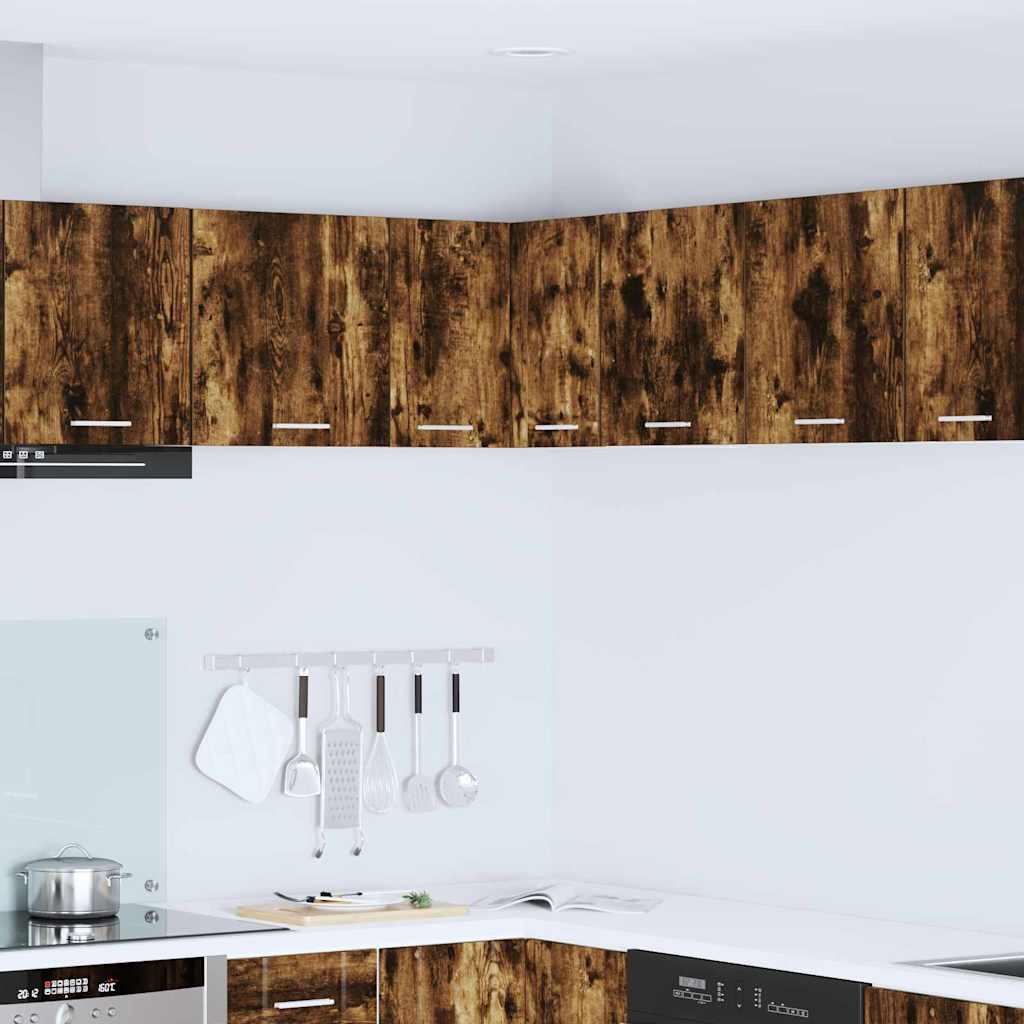 Hængeskab Riga Røget Eg og Hvid 57 x 57 x 40 cm Konstrueret træ