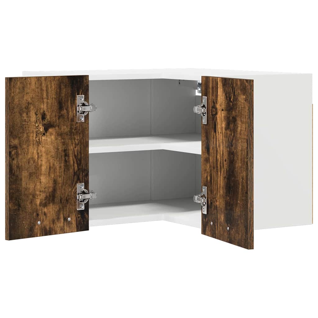 Hængeskab Riga Røget Eg og Hvid 57 x 57 x 40 cm Konstrueret træ