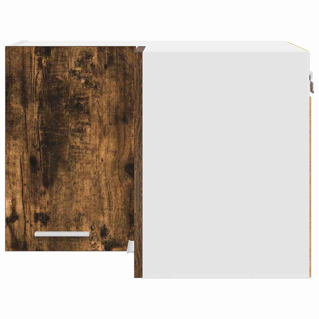 Hængeskab Riga Røget Eg og Hvid 57 x 57 x 40 cm Konstrueret træ