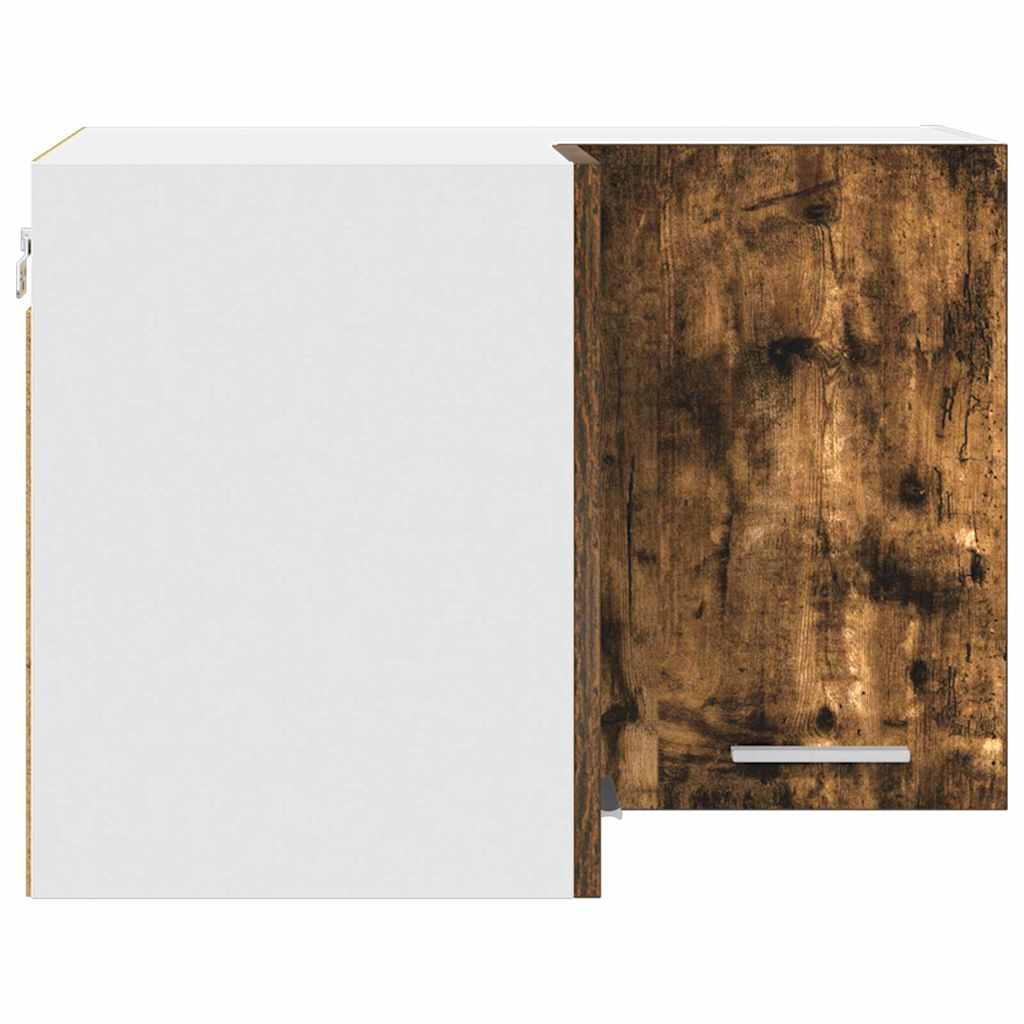 Hængeskab Riga Røget Eg og Hvid 57 x 57 x 40 cm Konstrueret træ