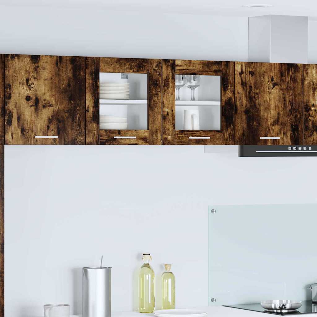 Hængeskab Riga 2 pcs Røget eg 40 x 31 x 40 cm Konstrueret træ