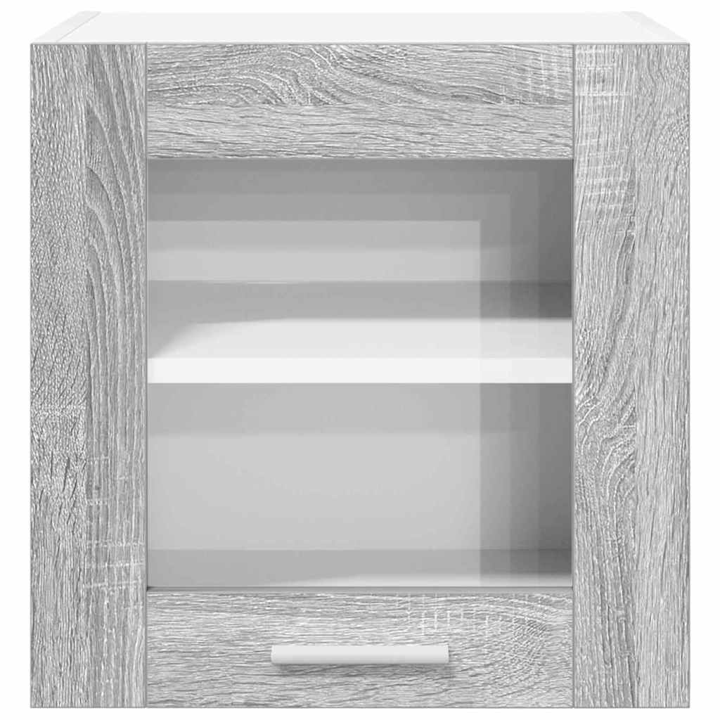 Hængeskab Riga 2 pcs Grå Sonoma 40 x 31 x 40 cm Konstrueret træ