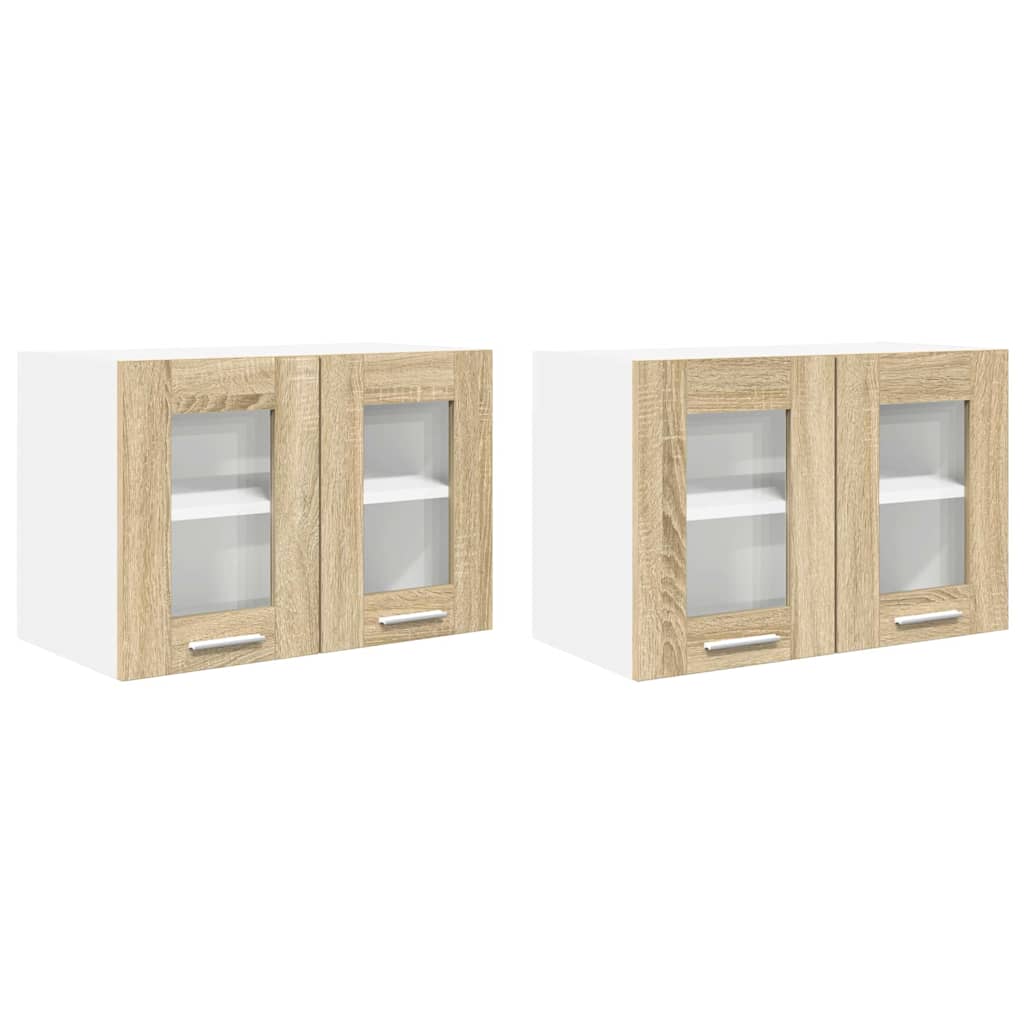 Hængeskab Riga 2 pcs Sonoma eg 60 x 31 x 40 cm Konstrueret træ