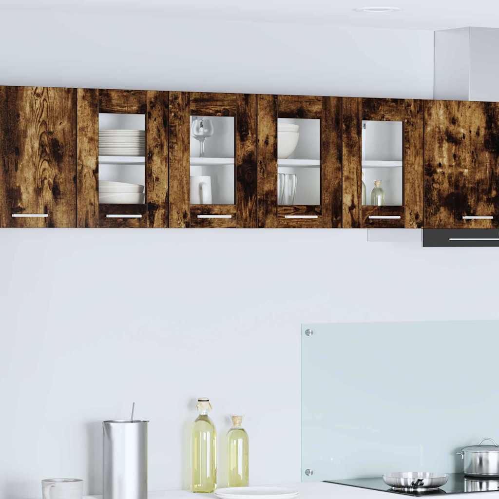 Hængeskab Riga 2 pcs Røget eg 60 x 31 x 40 cm Konstrueret træ