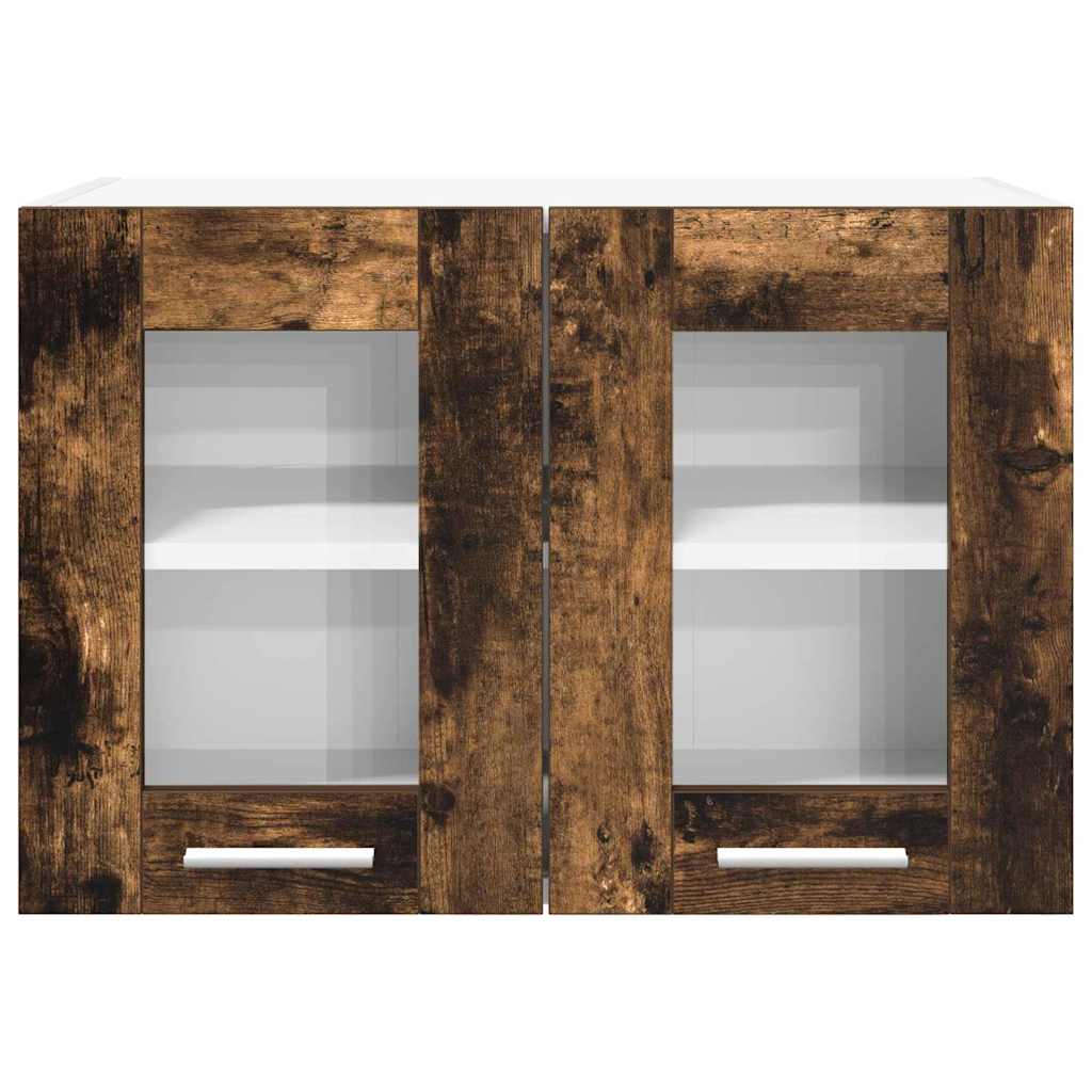 Hængeskab Riga 2 pcs Røget eg 60 x 31 x 40 cm Konstrueret træ