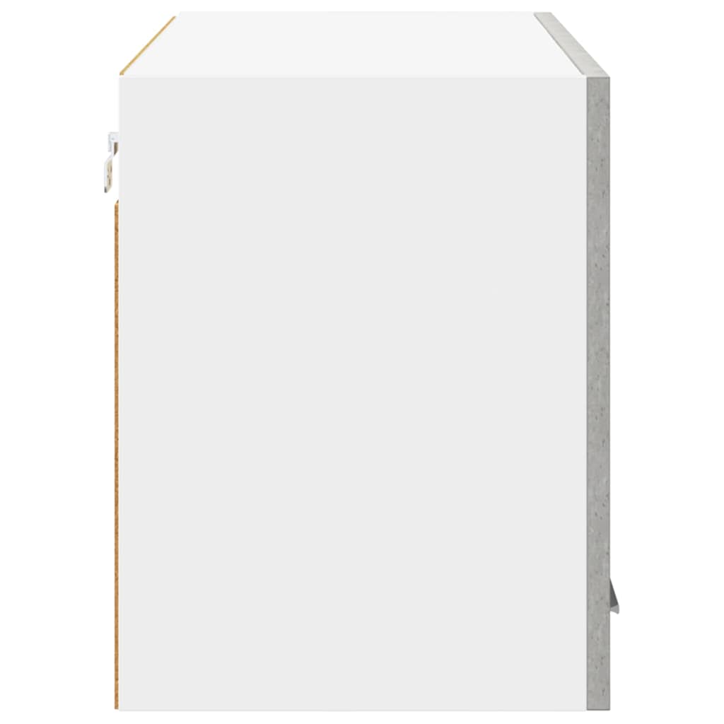 Hængeskab med opbevaring Riga Beton grå og hvid 80 x 31 x 40 cm