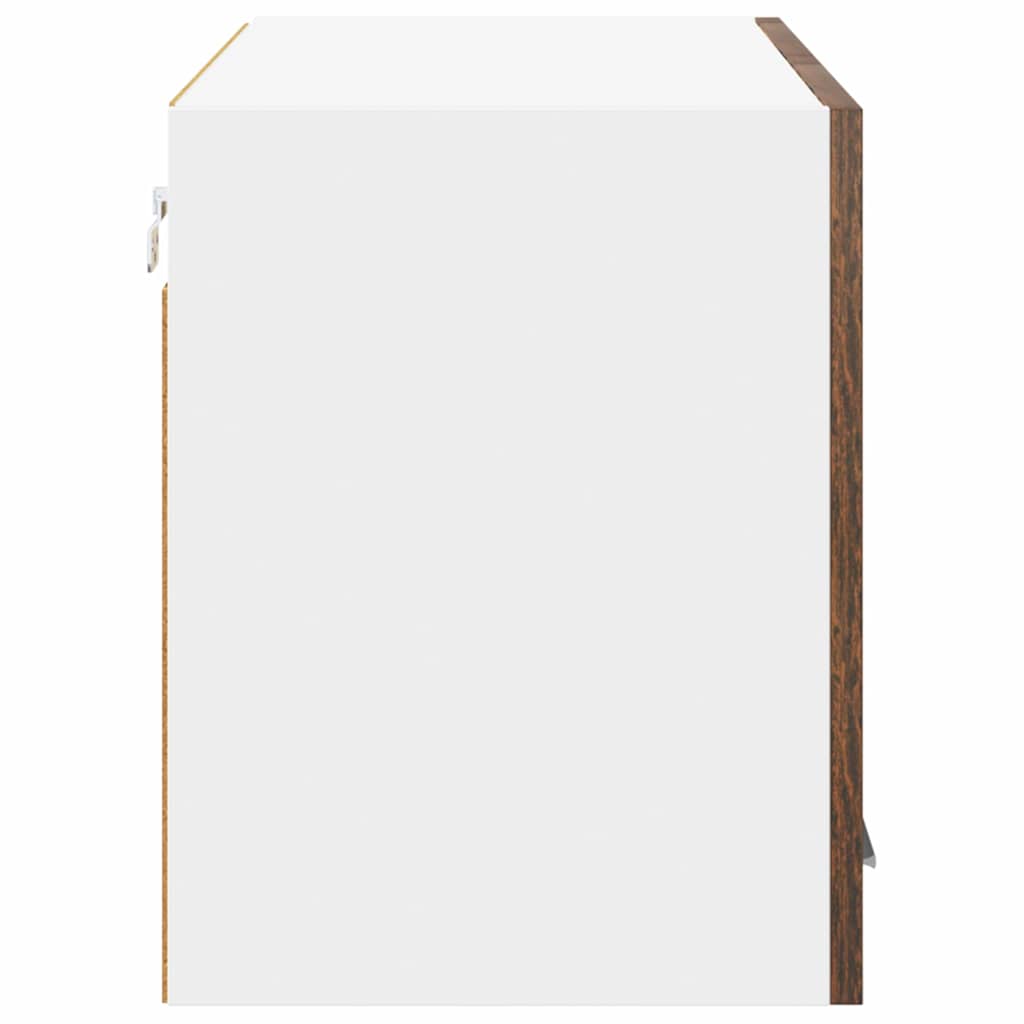 Hængeskab Riga Røget Eg og Hvid 80 x 31 x 40 cm Konstrueret træ