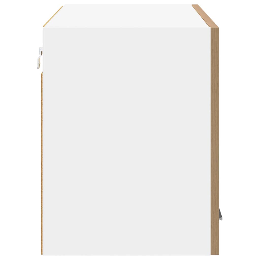 Hængeskab med dør Riga Artisan eg og hvid 80 x 31 x 40 cm
