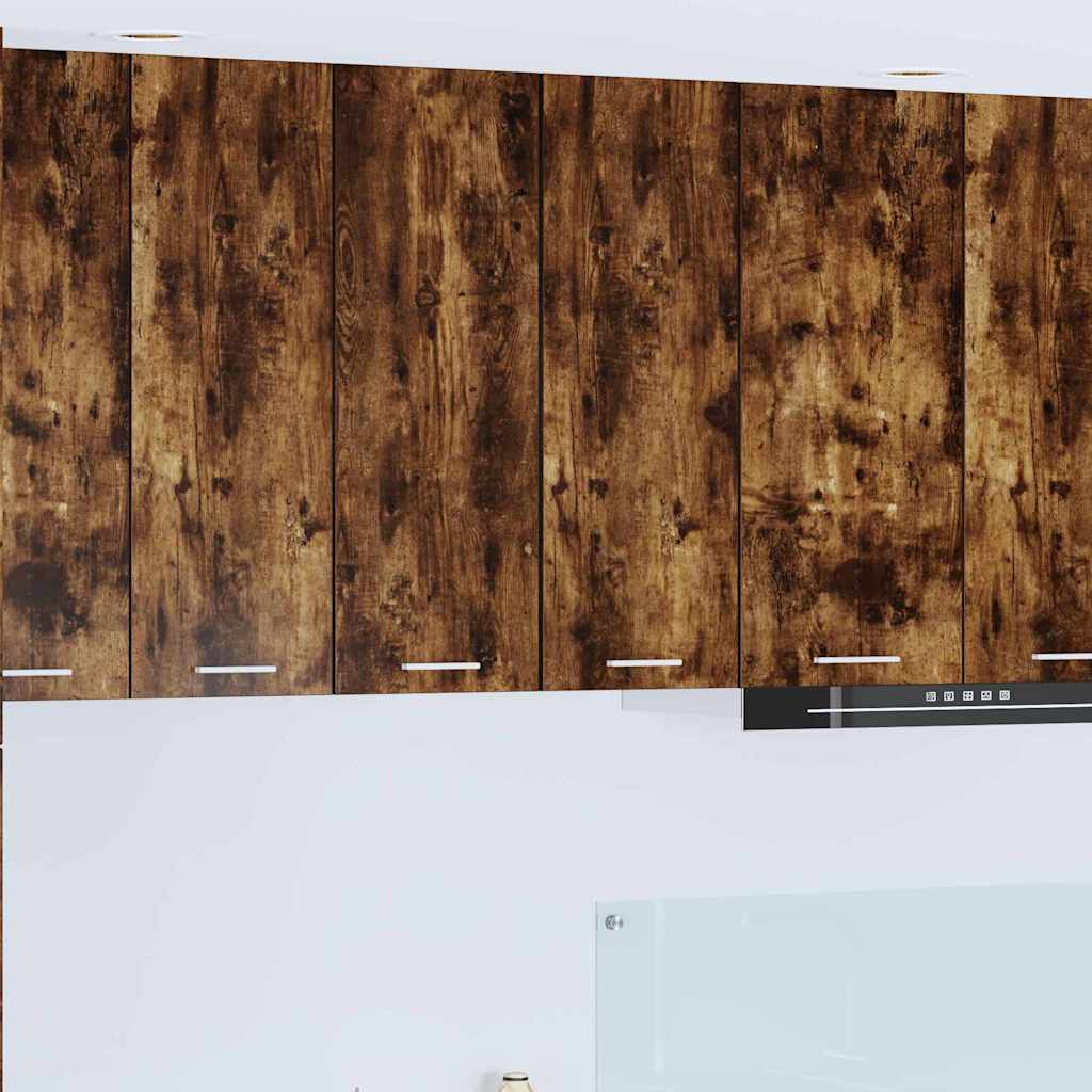 Hængeskab Riga Røget Eg og Hvid 30 x 31 x 80 cm Konstrueret træ