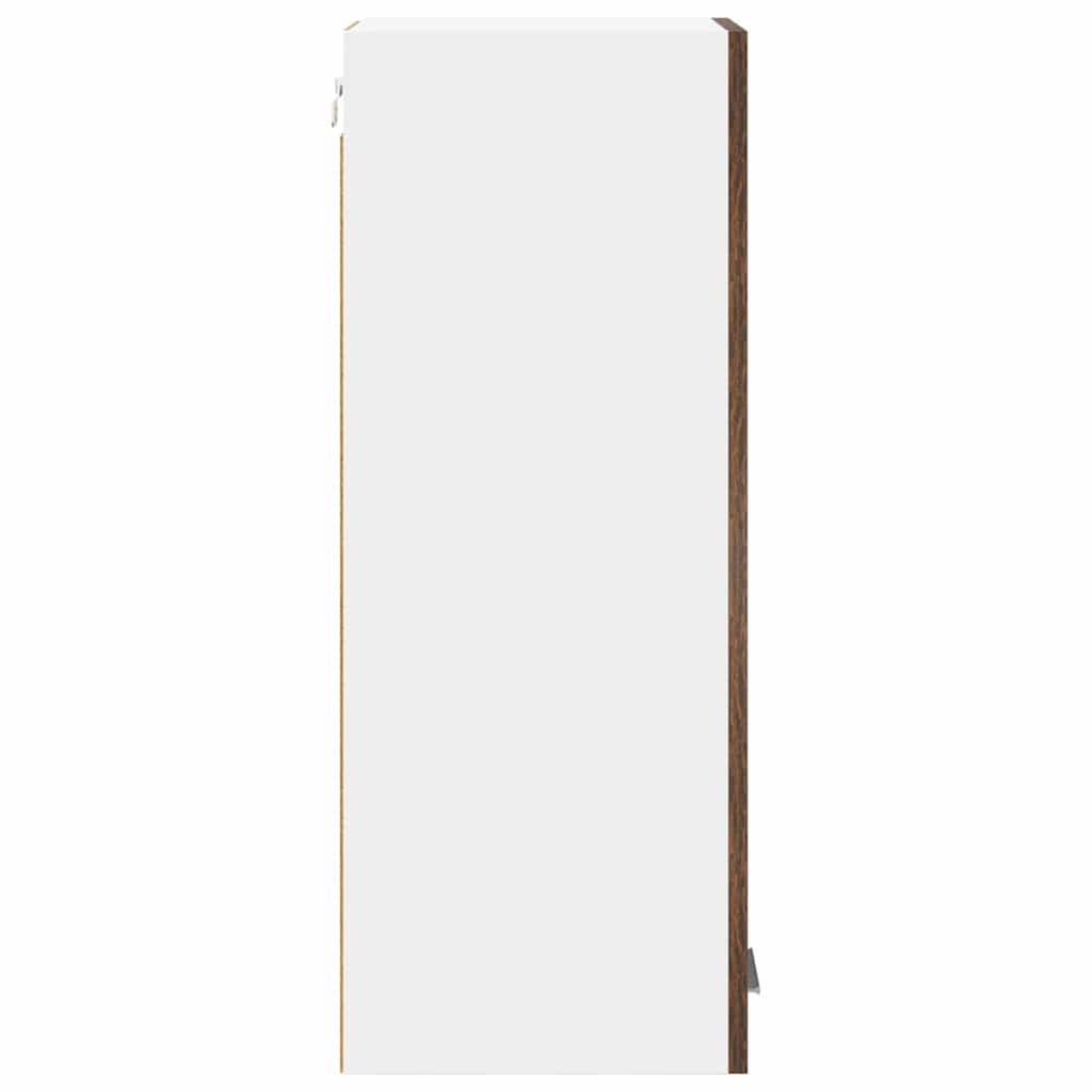 Hængeskab med dør Riga 2 pcs Røget Eg og Hvid 30 x 31 x 80 cm