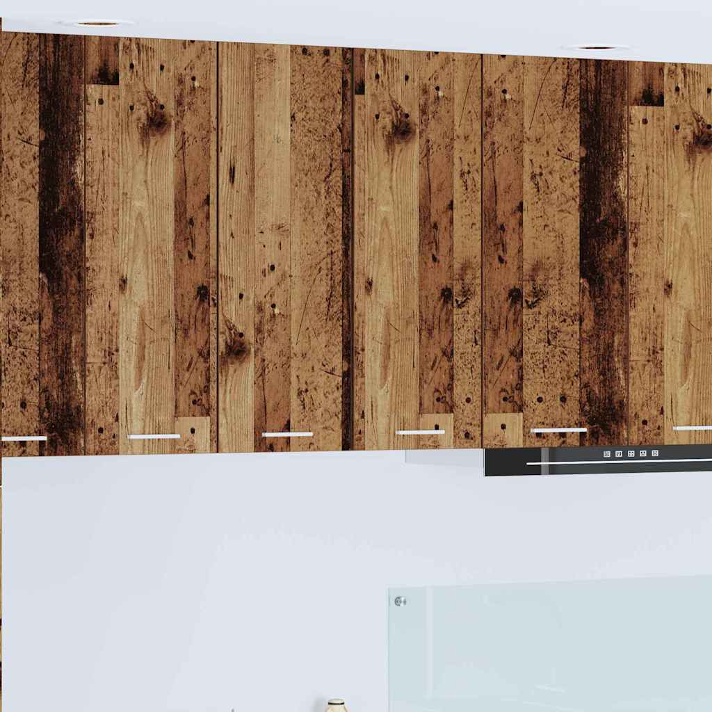 Hængeskab med dør Riga Gammelt træ og Hvid 30 x 31 x 80 cm