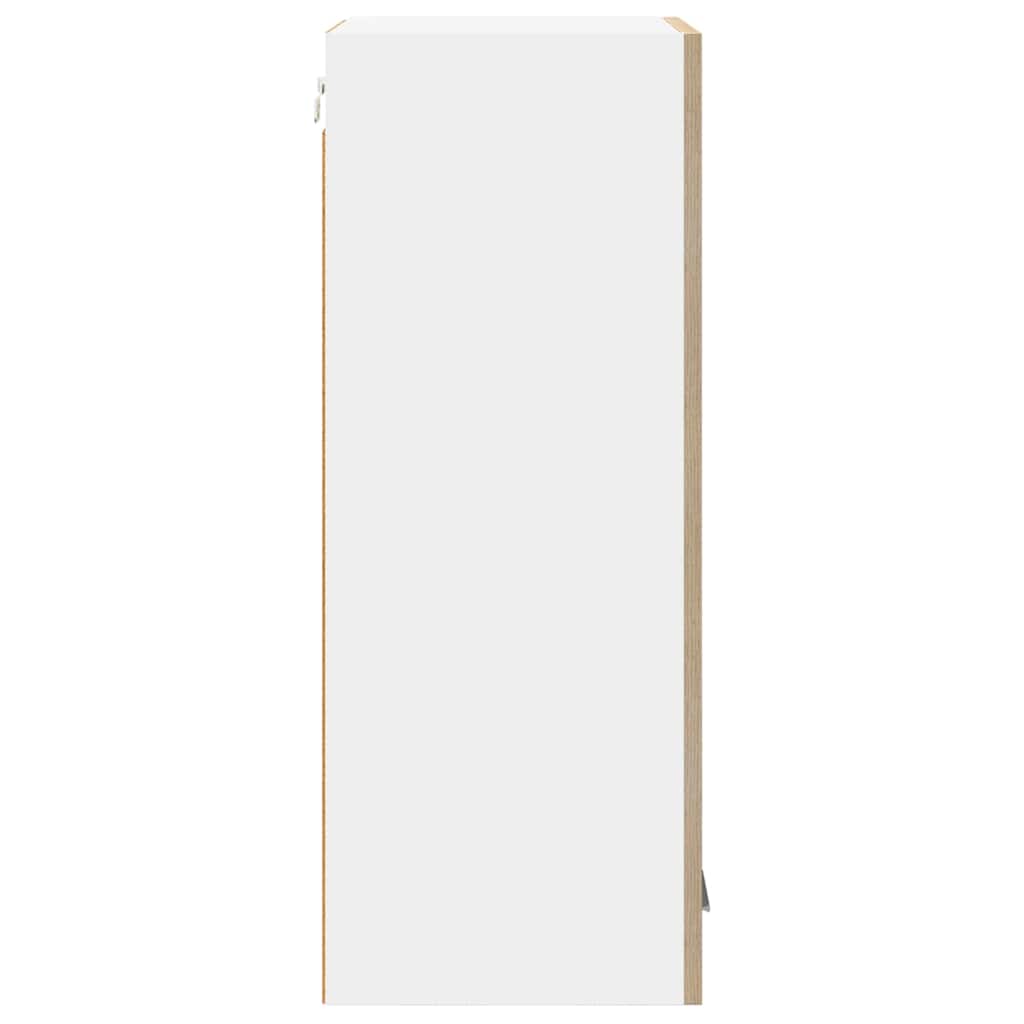 Hængeskab med opbevaring Riga Sonoma Eg og Hvid 40 x 31 x 80 cm