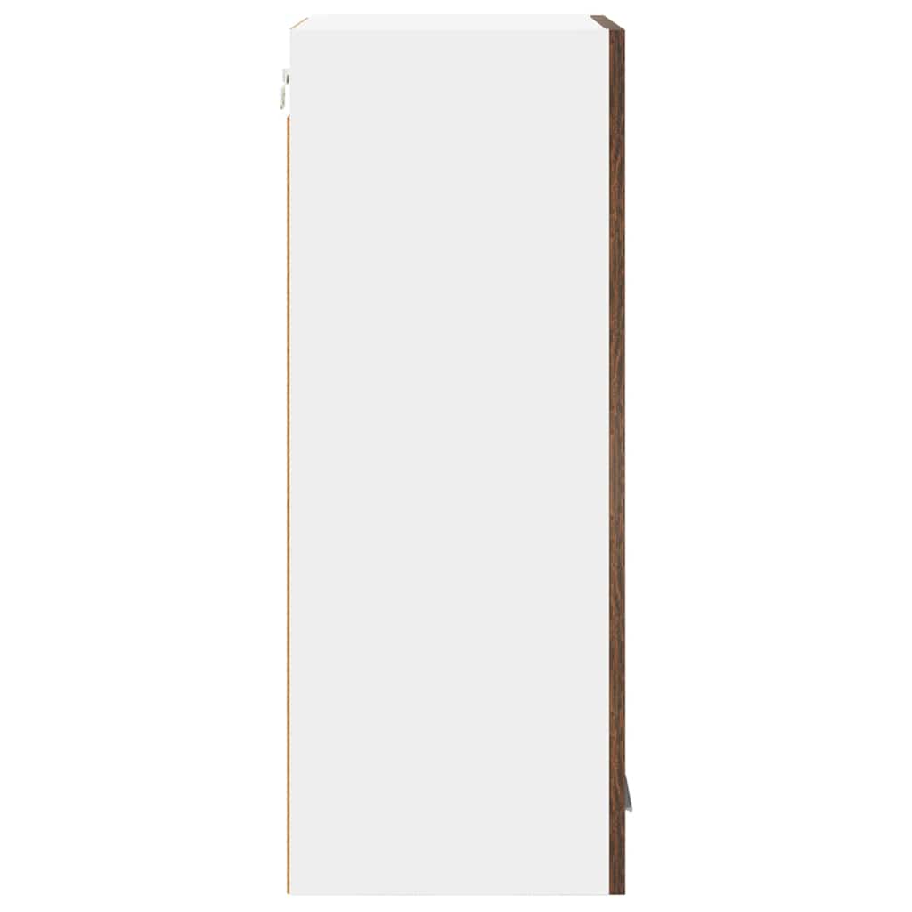 Hængeskab Riga Røget Eg og Hvid 40 x 31 x 80 cm Konstrueret træ