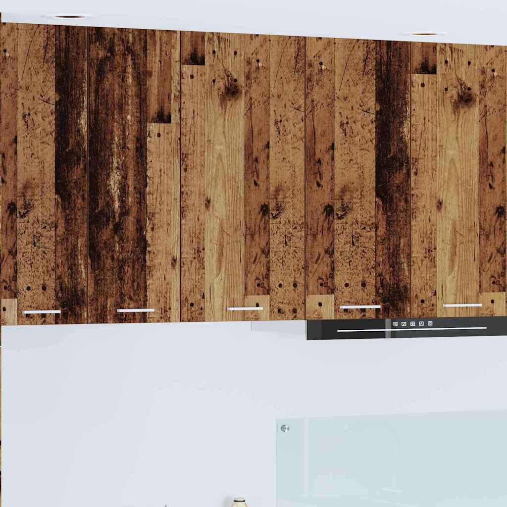 Hængeskab med dør Riga Gammelt træ og Hvid 40 x 31 x 80 cm