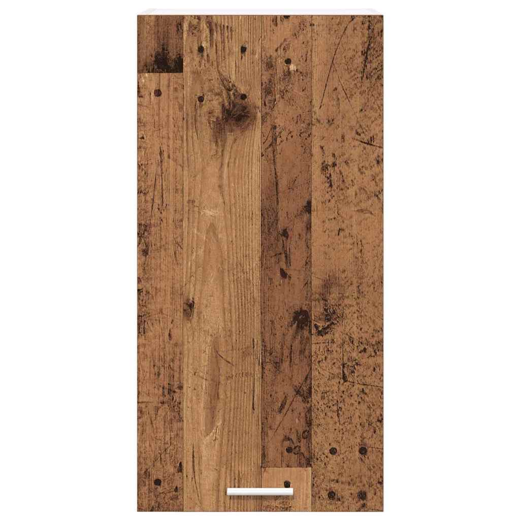 Hængeskab med dør Riga Gammelt træ og Hvid 40 x 31 x 80 cm