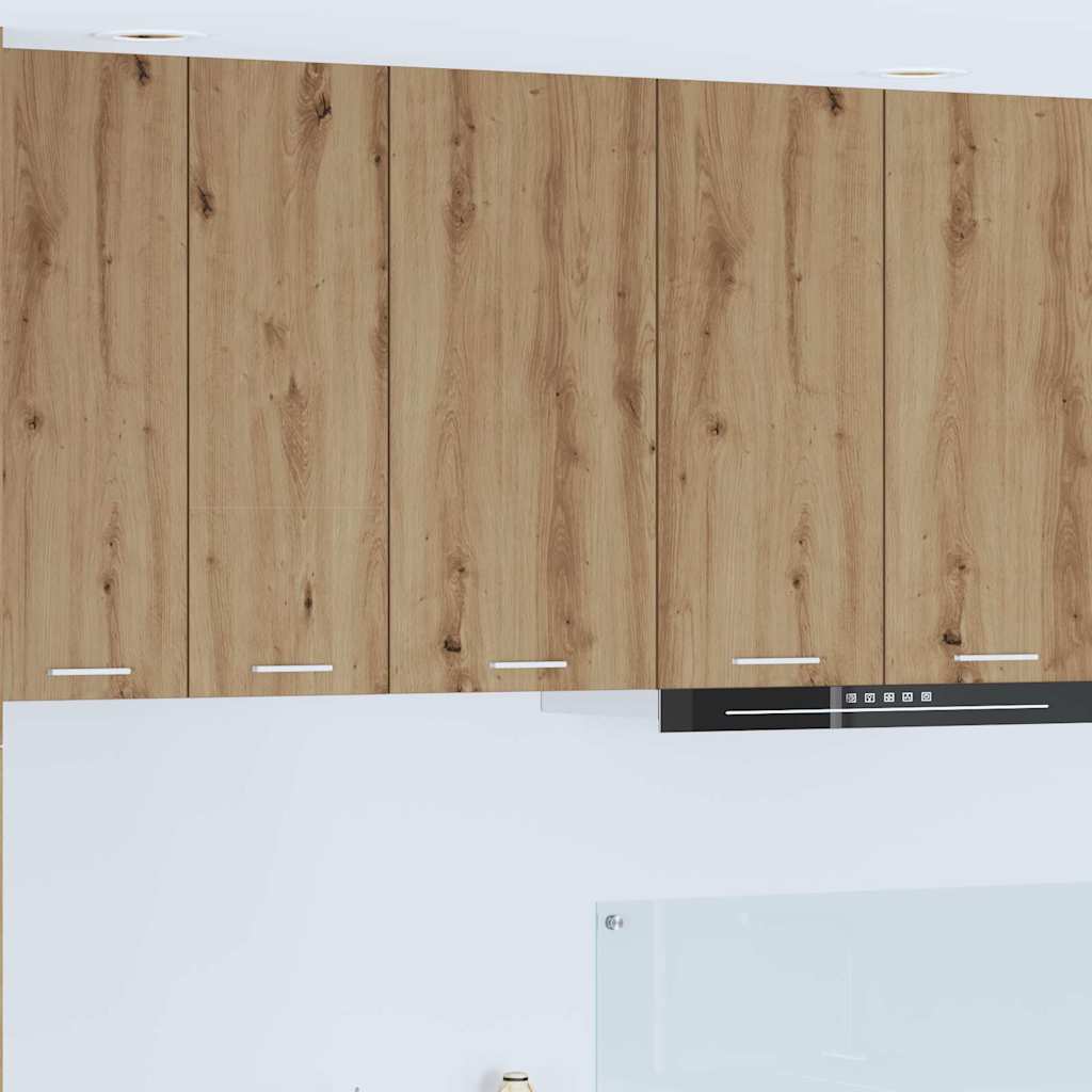 Hængeskab med dør Riga Artisan eg og hvid 40 x 31 x 80 cm