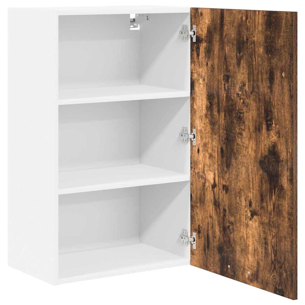 Hængeskab Riga Røget Eg og Hvid 50 x 31 x 80 cm Konstrueret træ