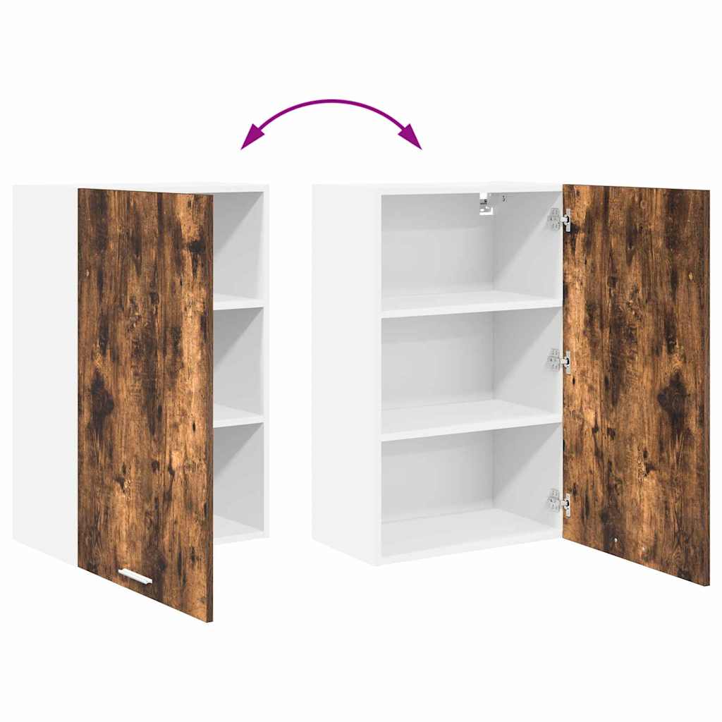 Hængeskab Riga Røget Eg og Hvid 50 x 31 x 80 cm Konstrueret træ