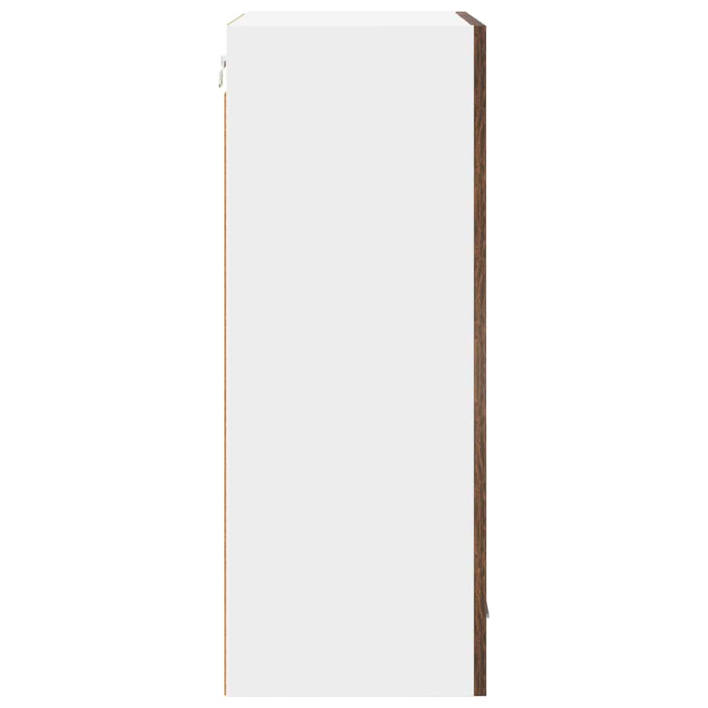 Hængeskab Riga Røget Eg og Hvid 50 x 31 x 80 cm Konstrueret træ