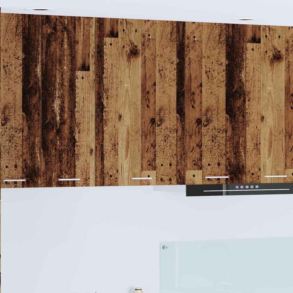 Hængeskab med dør Riga Gammelt træ og Hvid 50 x 31 x 80 cm