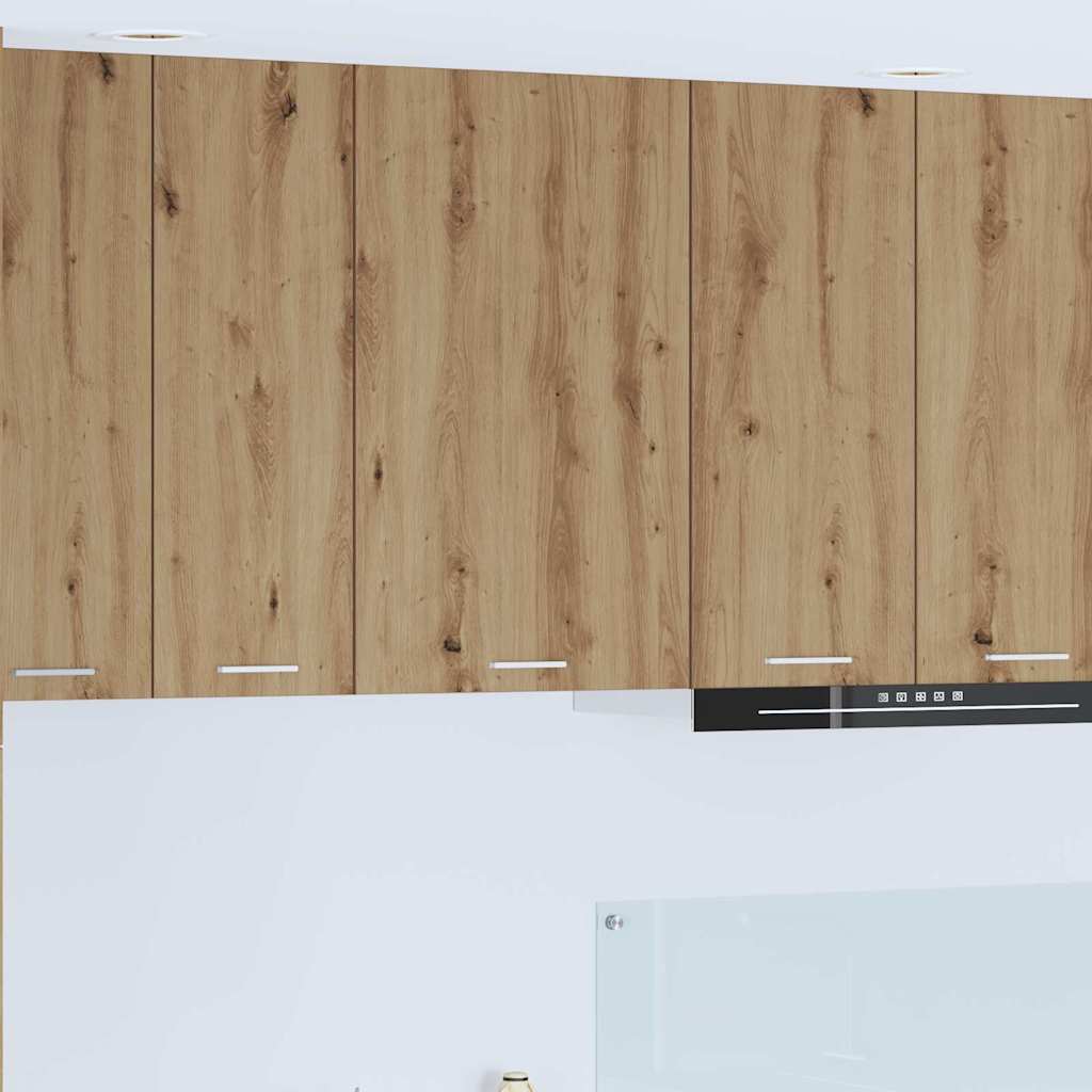 Hængeskab med dør Riga Artisan eg og hvid 50 x 31 x 80 cm