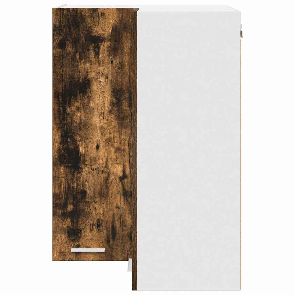 Hængeskab Riga Røget Eg og Hvid 57 x 57 x 80 cm Konstrueret træ