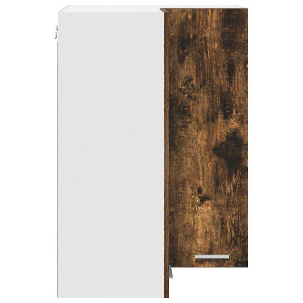 Hængeskab Riga Røget Eg og Hvid 57 x 57 x 80 cm Konstrueret træ