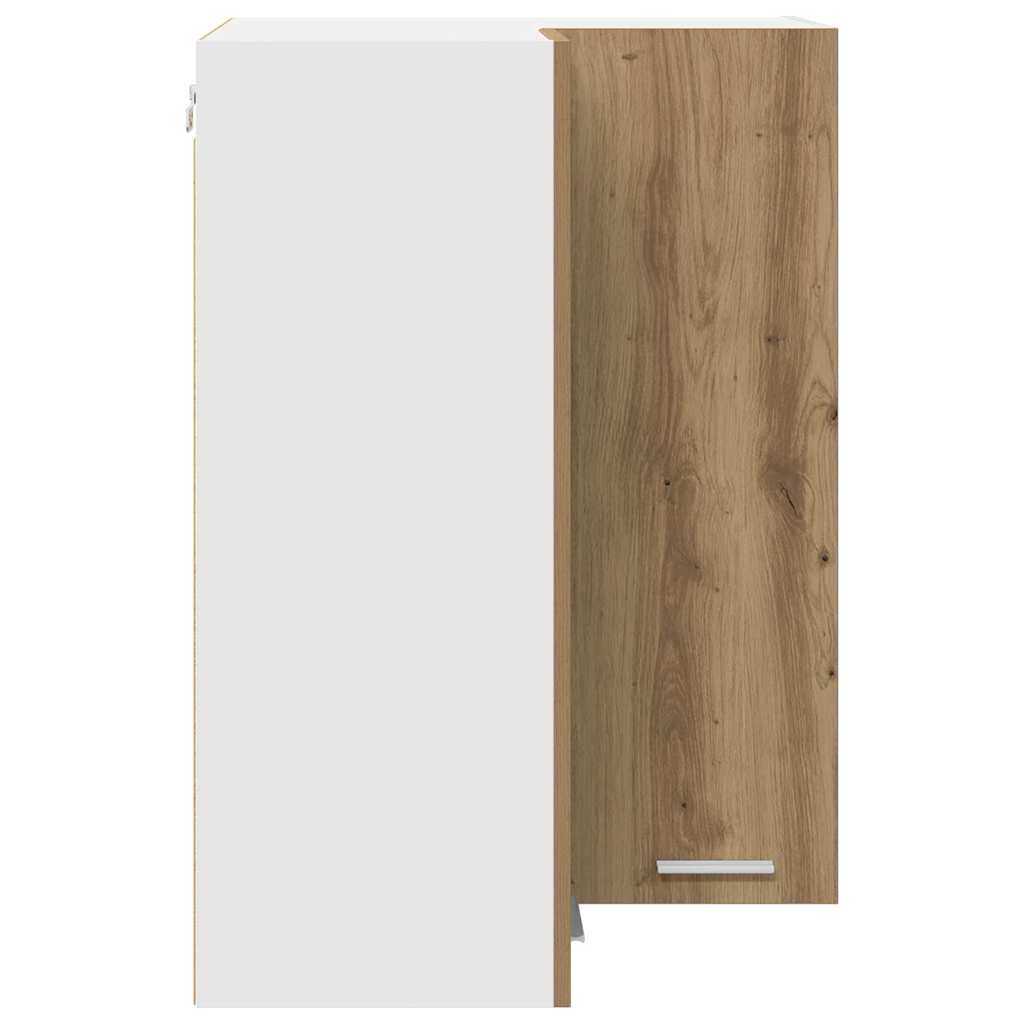 Hængeskab Riga Artisan eg og hvid 57 x 57 x 80 cm