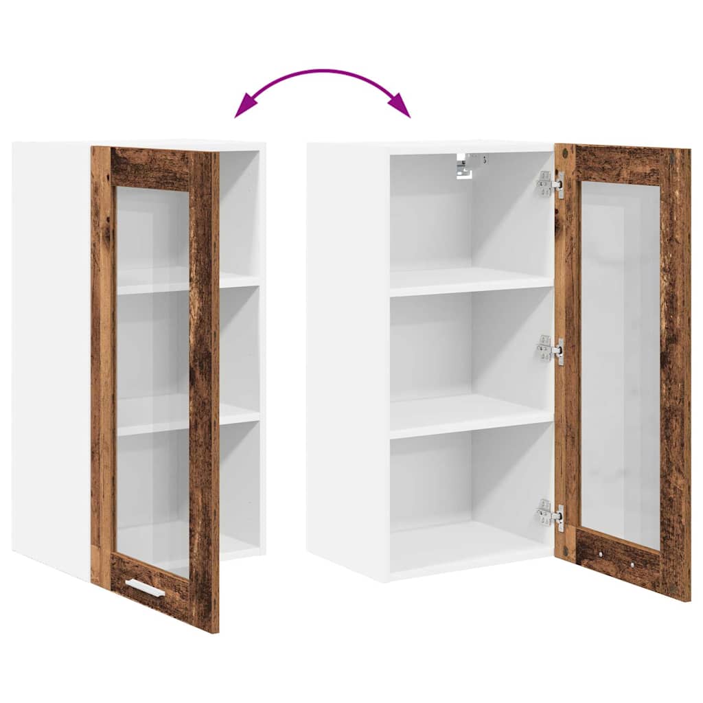 Hængeskab Riga Gammelt træ 40 x 31 x 80 cm Konstrueret træ