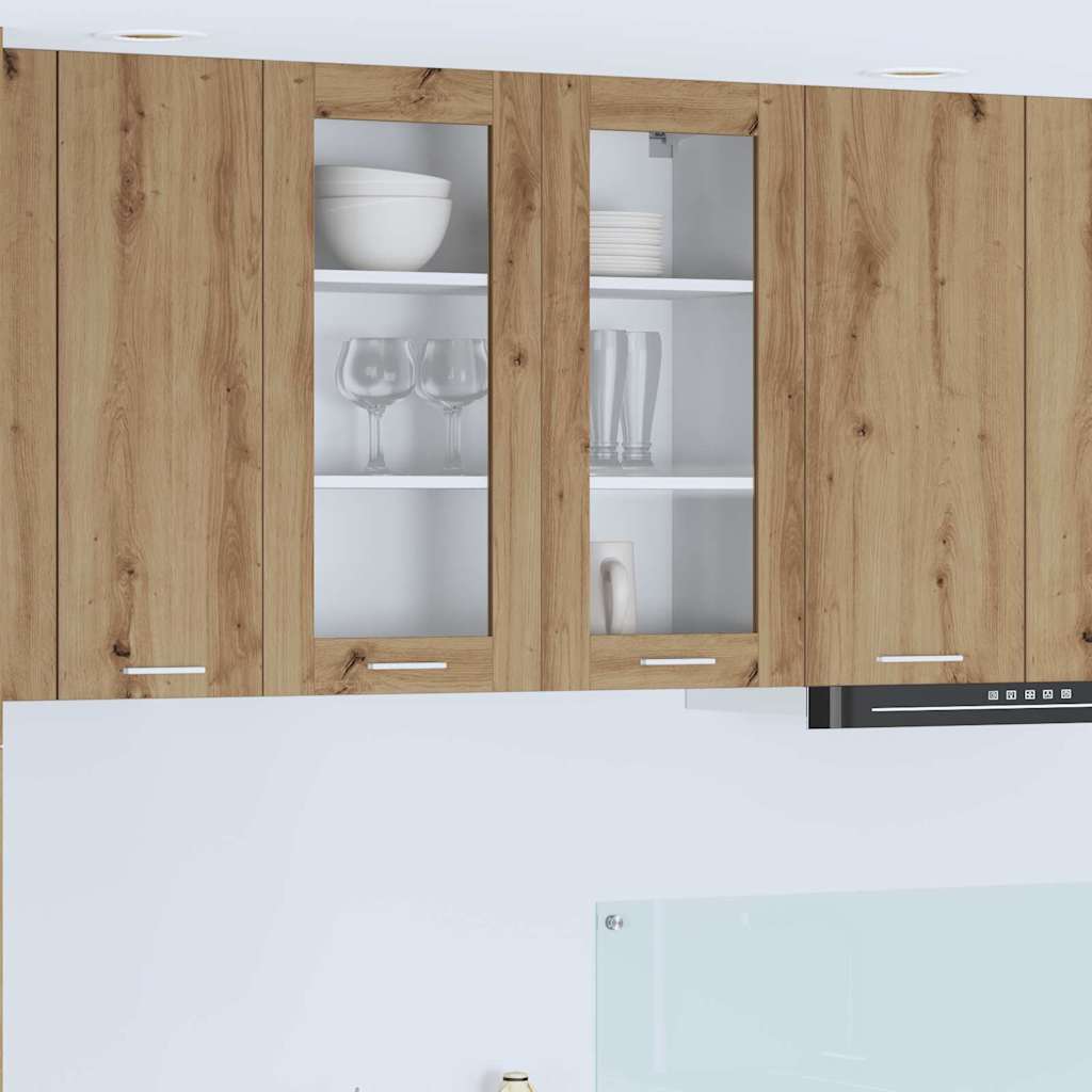 Hængeskab Riga Artisan Egetræ 80 x 31 x 80 cm Konstrueret træ