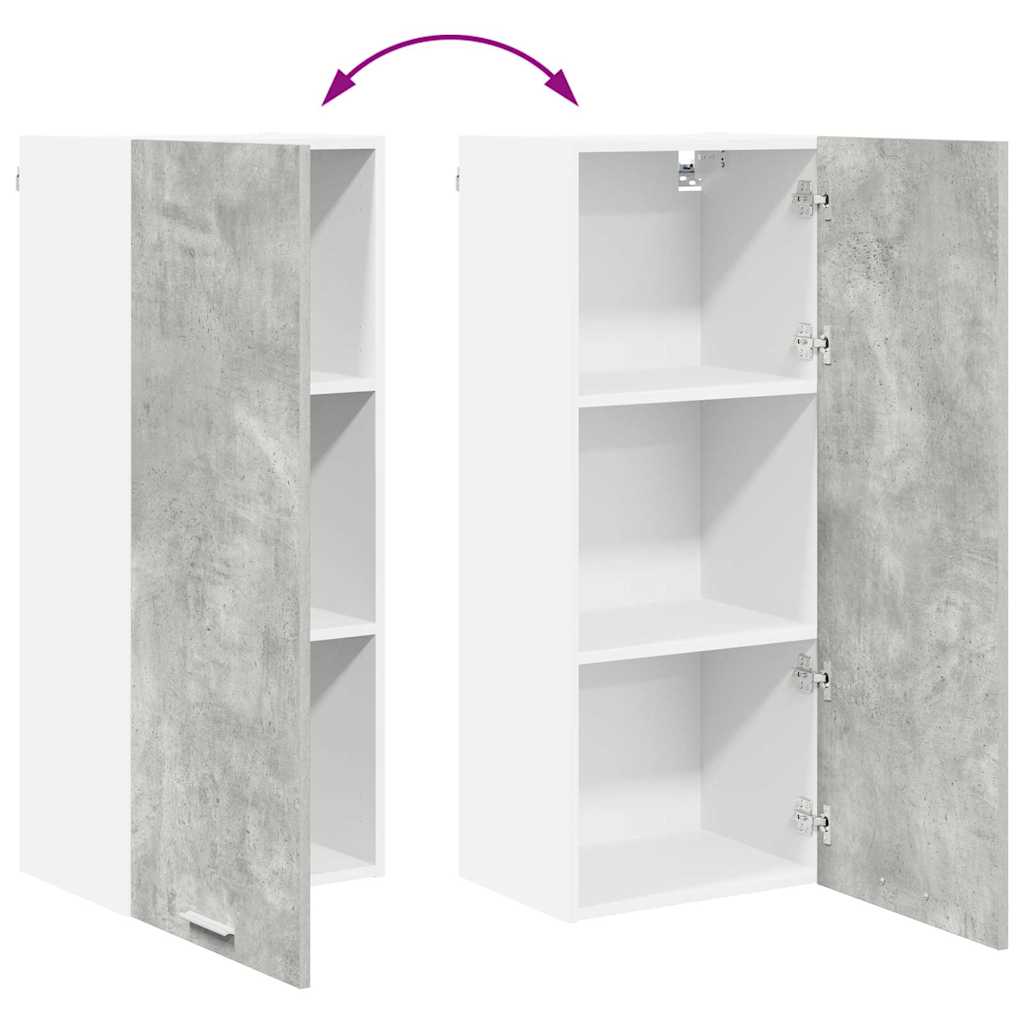 Hængeskab Riga Beton Grå 40 x 31 x 100 cm Konstrueret træ