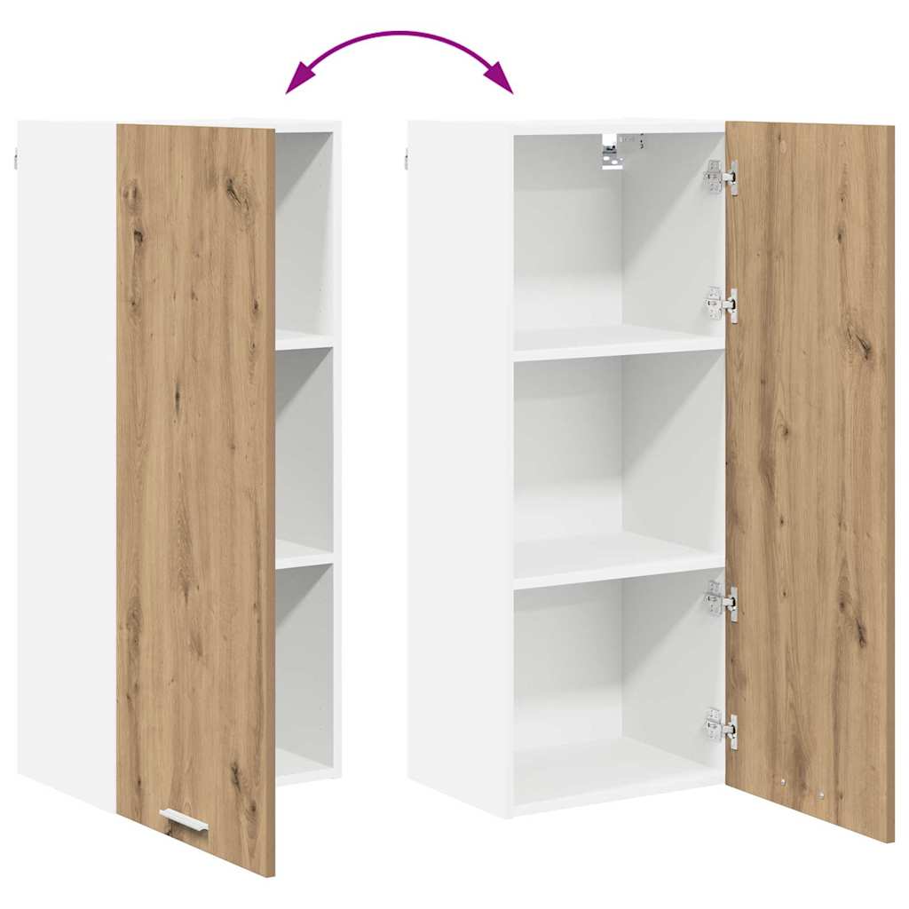 Hængeskab Riga Artisan Egetræ 40 x 31 x 100 cm Konstrueret træ