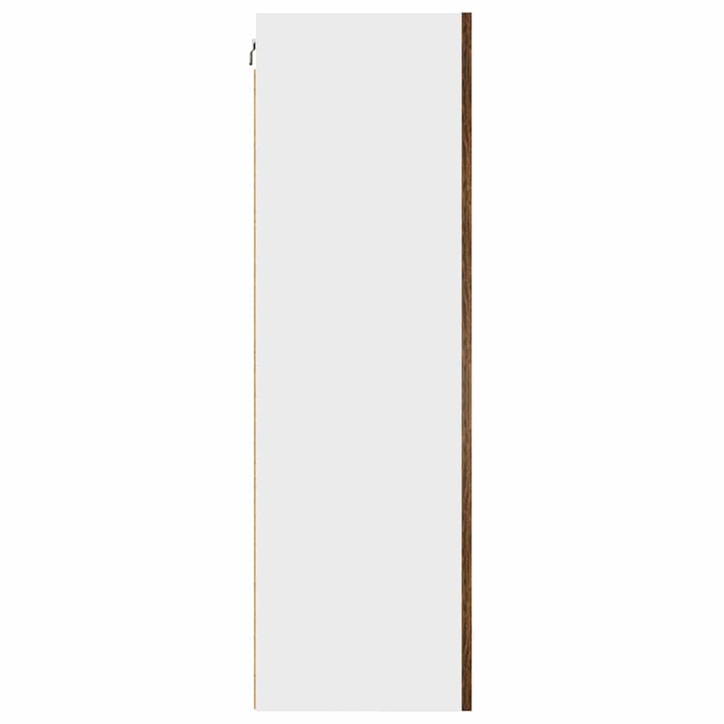 Hængeskab med opbevaring Riga Røget Eg og Hvid 50 x 31 x 100 cm