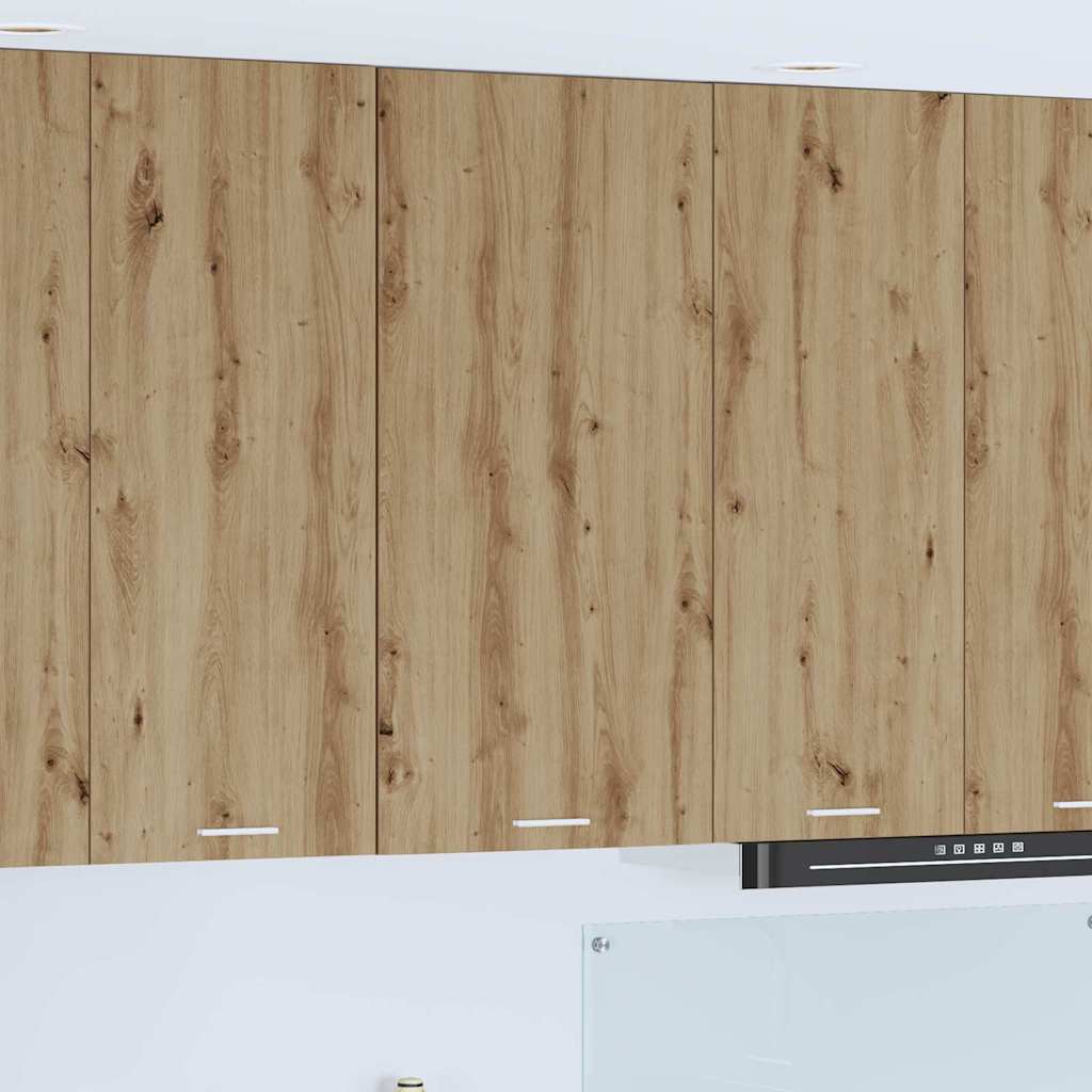 Hængeskab med dør Riga Artisan eg og hvid 50 x 31 x 100 cm