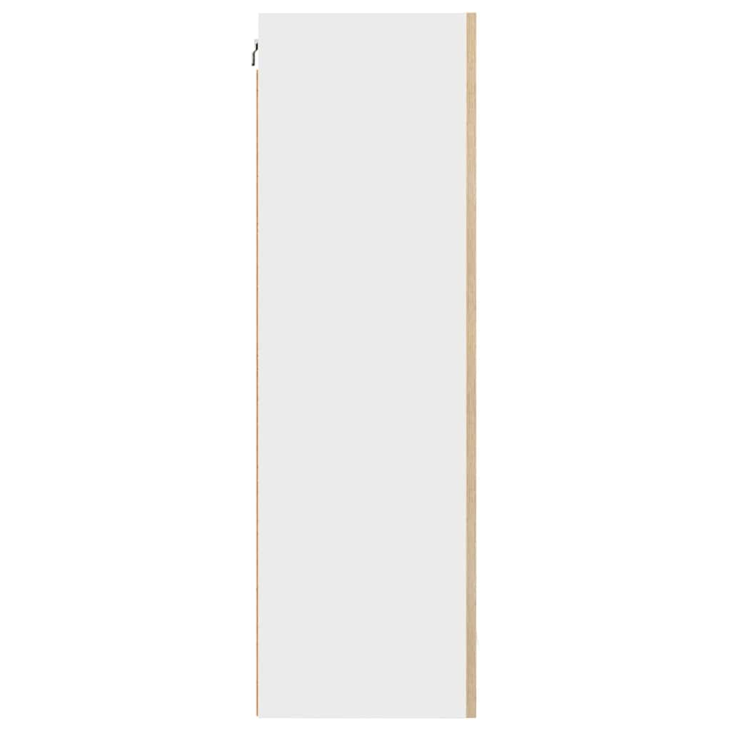 Hængeskab med dør Riga Artisan eg og hvid 50 x 31 x 100 cm