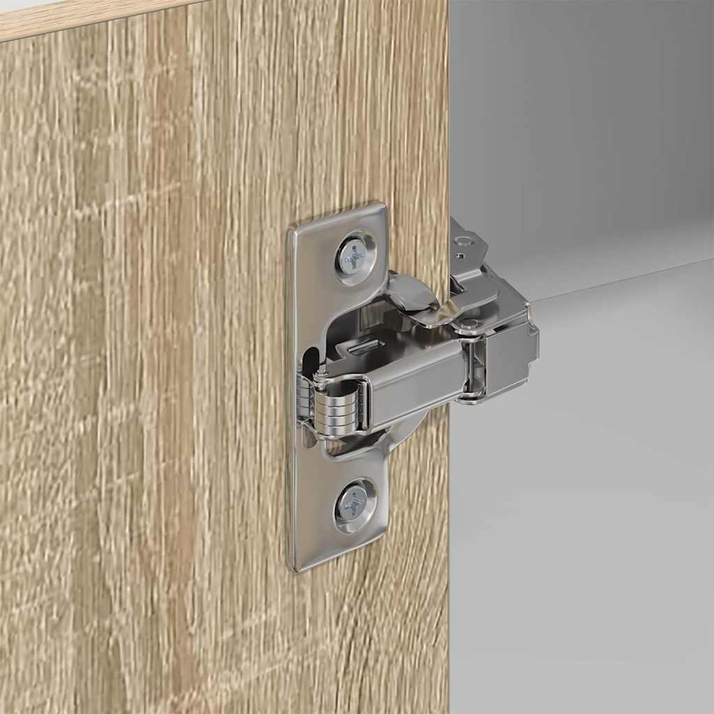 Hængeskab med dør Riga Sonoma Eg og Hvid 57 x 57 x 100 cm