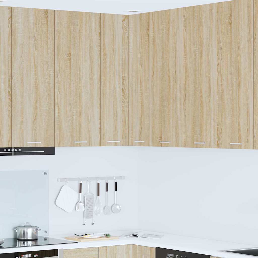 Hængeskab med dør Riga Sonoma Eg og Hvid 57 x 57 x 100 cm