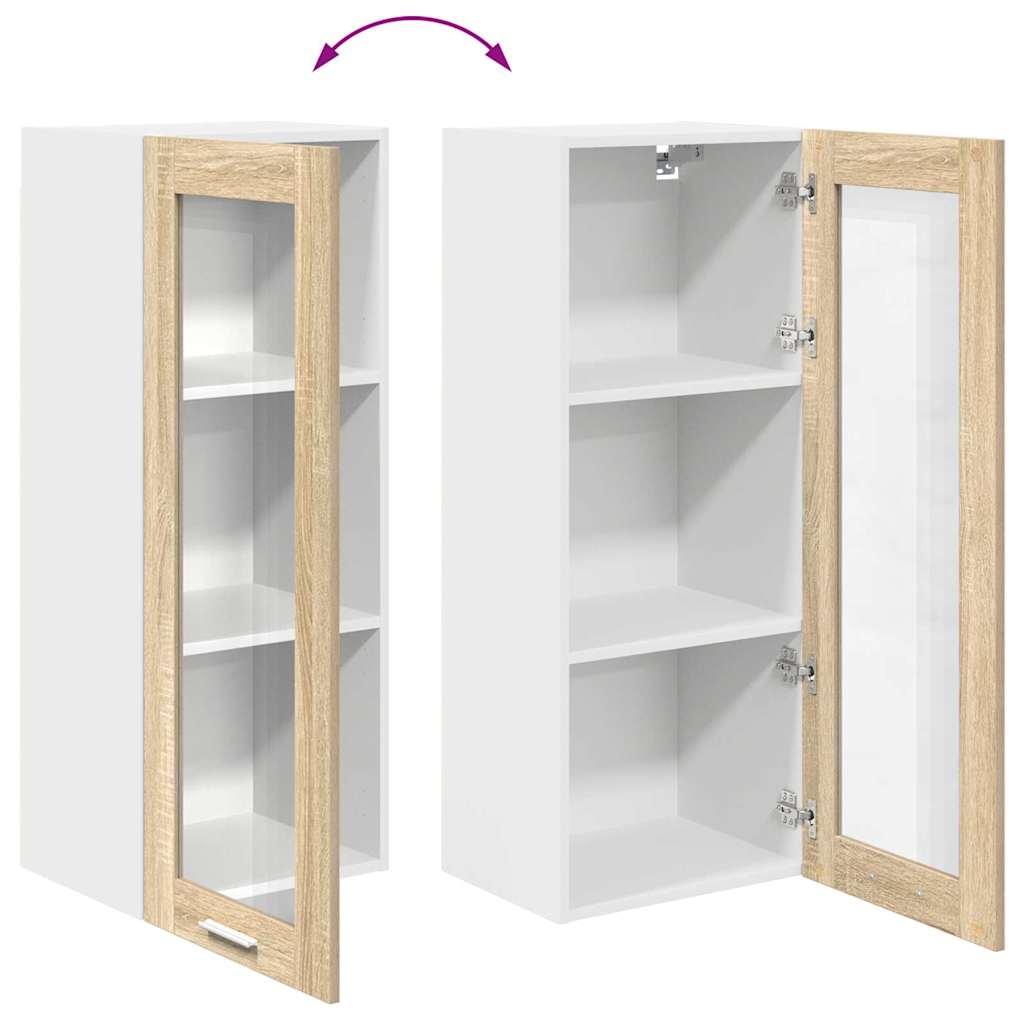 Hængeskab Riga Sonoma eg 40 x 31 x 100 cm Konstrueret træ