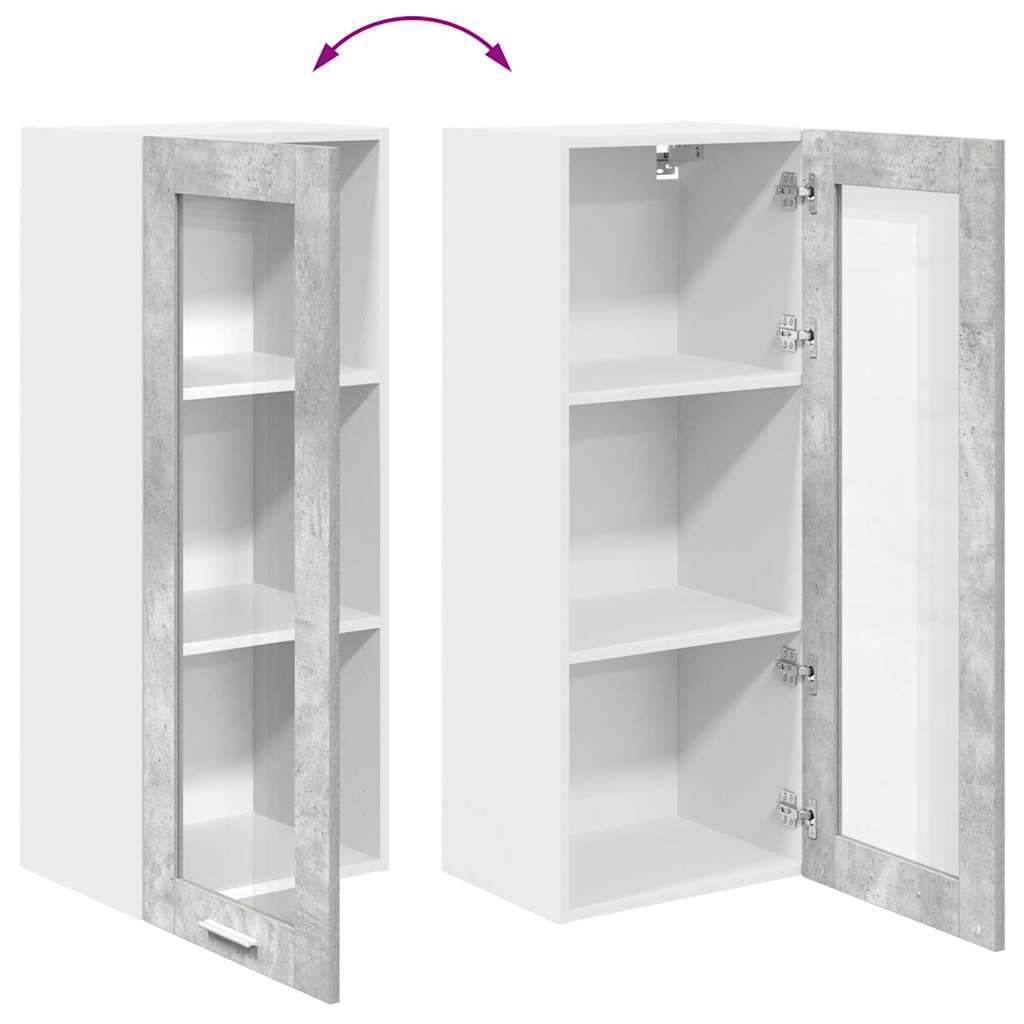 Hængeskab Riga Beton Grå 40 x 31 x 100 cm Konstrueret træ