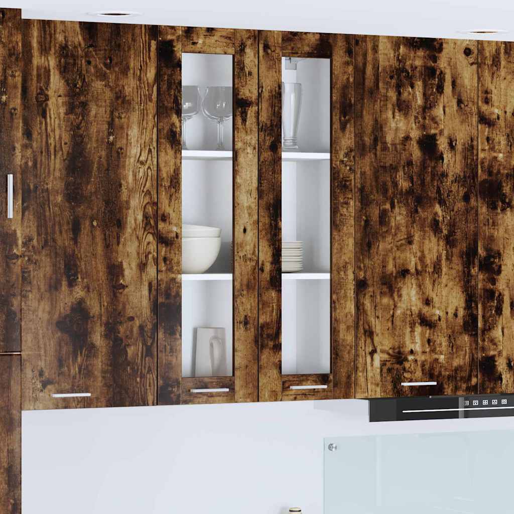 Hængeskab Riga Røget eg 60 x 31 x 100 cm Konstrueret træ